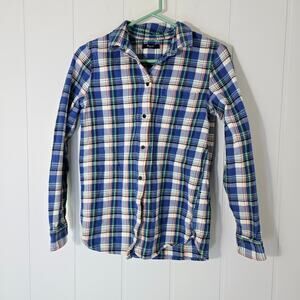 Madewell Cotton Flannel Shirt Heavy Plaid Button Down No Size